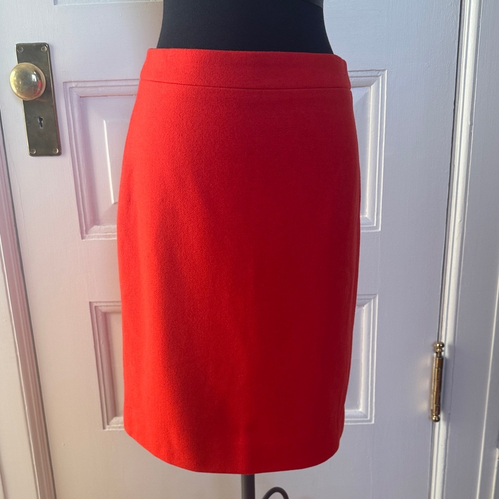 J. Crew Vibrant orange Pencil Skirt Sz 4